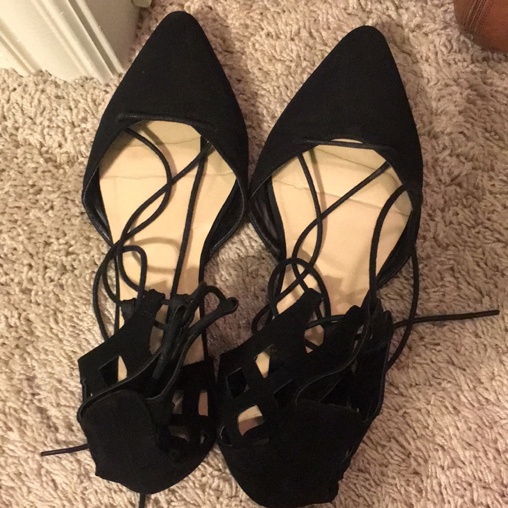 Charlotte Russe tie up sandals